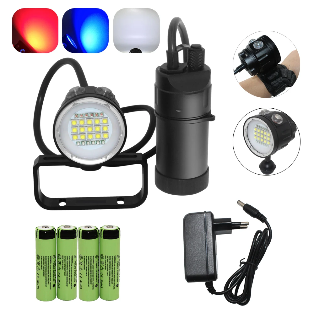 Fire Starter Waterproof - 27 светодиодный канистра для дайвинга, видеосвет,