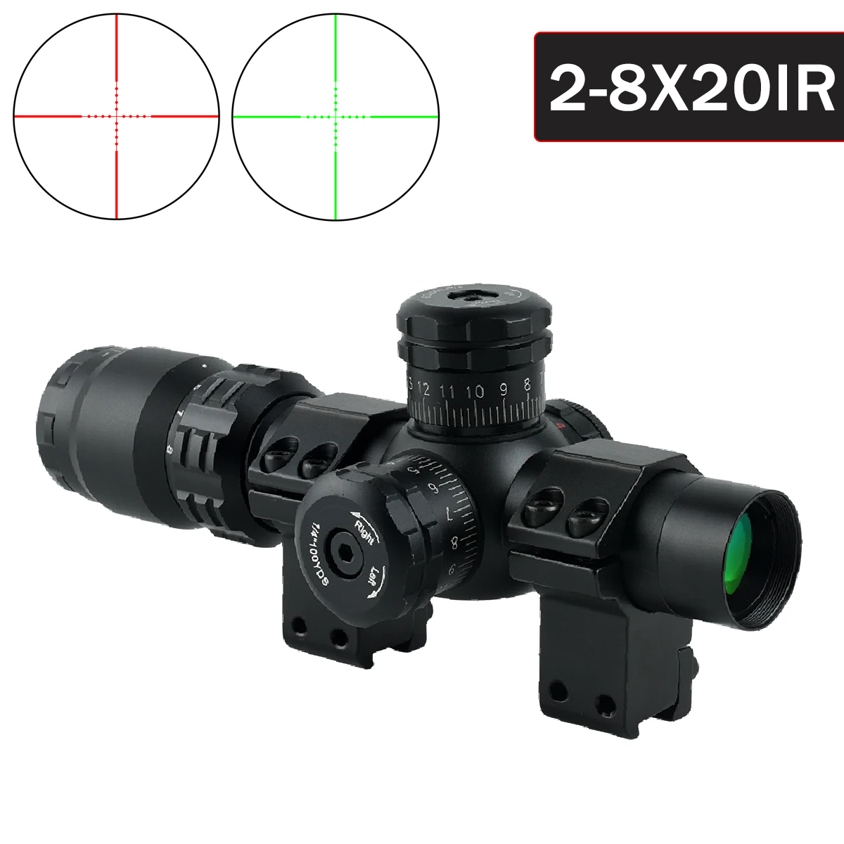 2-8x20IR охотничьи прицелы для – обзор и цена Crossbow Scope Sight